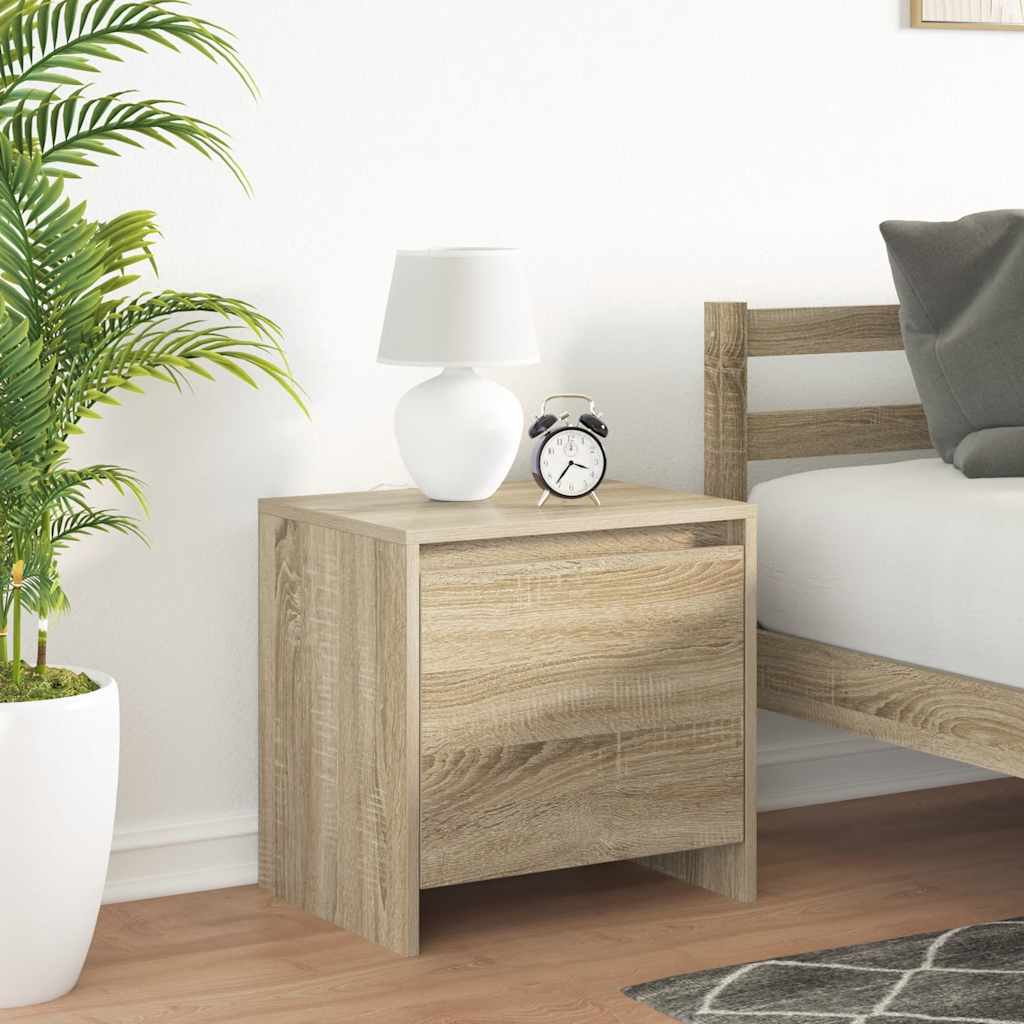 Comodini 2 pz Rovere Sonoma 45x34x44,5 cm in Truciolato