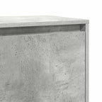 Comodino Grigio Cemento 45x34x44,5 cm in Truciolato