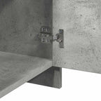 Comodino Grigio Cemento 45x34x44,5 cm in Truciolato