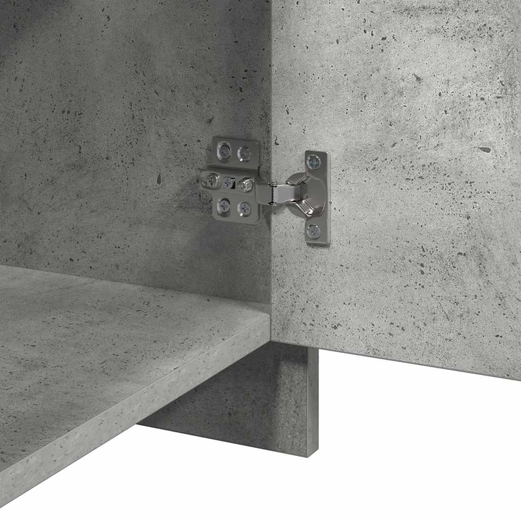 Comodino Grigio Cemento 45x34x44,5 cm in Truciolato
