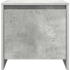 Comodini 2 pz Grigio Cemento 45x34x44,5 cm in Truciolato
