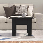 Tavolino da Salotto Nero 55x55x42 cm in Truciolato