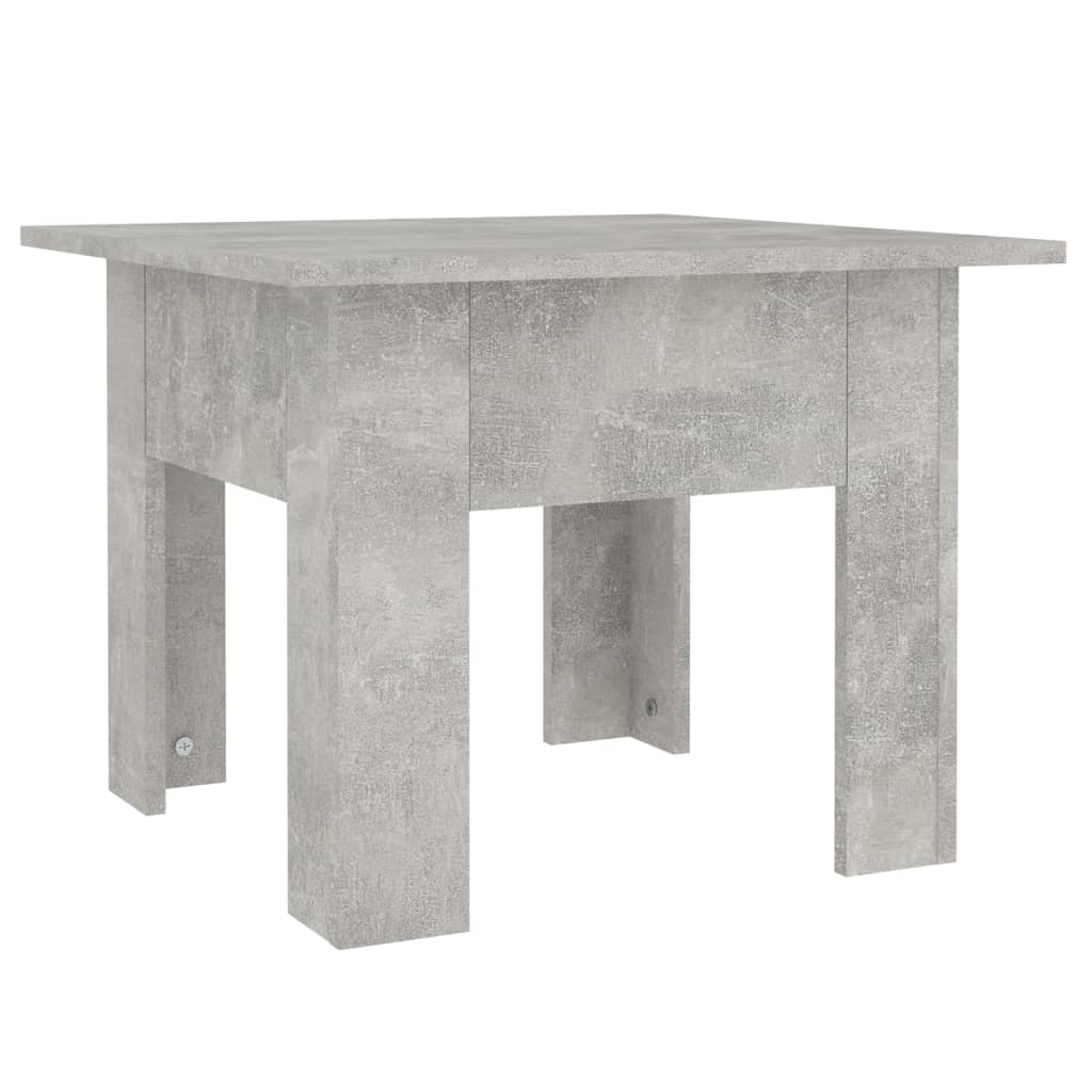 Tavolino da Caffè Grigio Cemento 55x55x42 cm in Truciolato