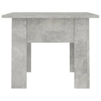 Tavolino da Caffè Grigio Cemento 55x55x42 cm in Truciolato