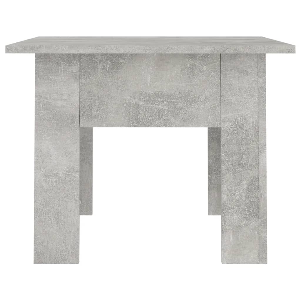 Tavolino da Caffè Grigio Cemento 55x55x42 cm in Truciolato