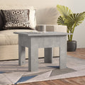 Tavolino da Caffè Grigio Cemento 55x55x42 cm in Truciolato