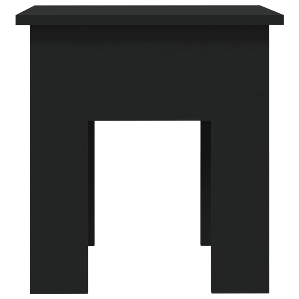 Tavolino da Salotto Nero 40x40x42 cm in Truciolato