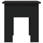 Tavolino da Salotto Nero 40x40x42 cm in Truciolato