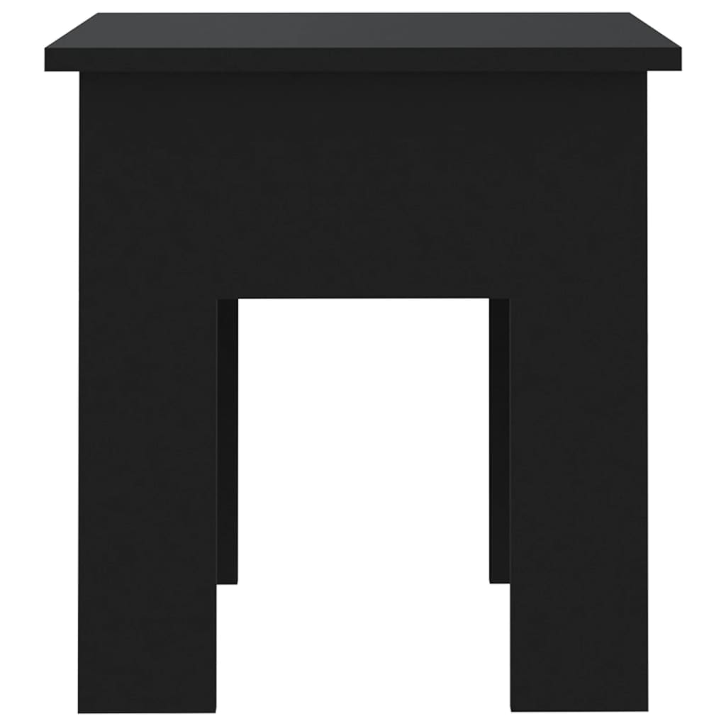Tavolino da Salotto Nero 40x40x42 cm in Truciolato