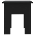 Tavolino da Salotto Nero 40x40x42 cm in Truciolato