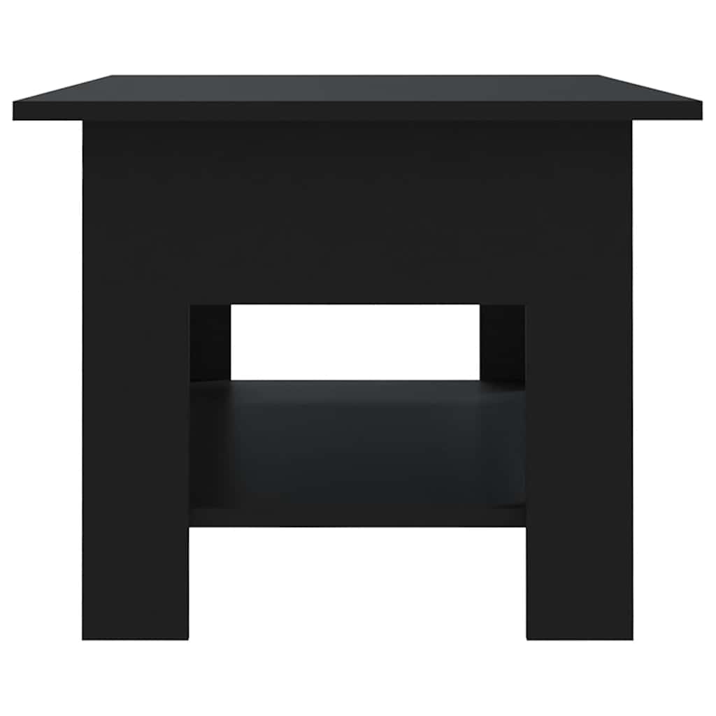 Tavolino da Salotto Nero 102x55x42 cm in Truciolato