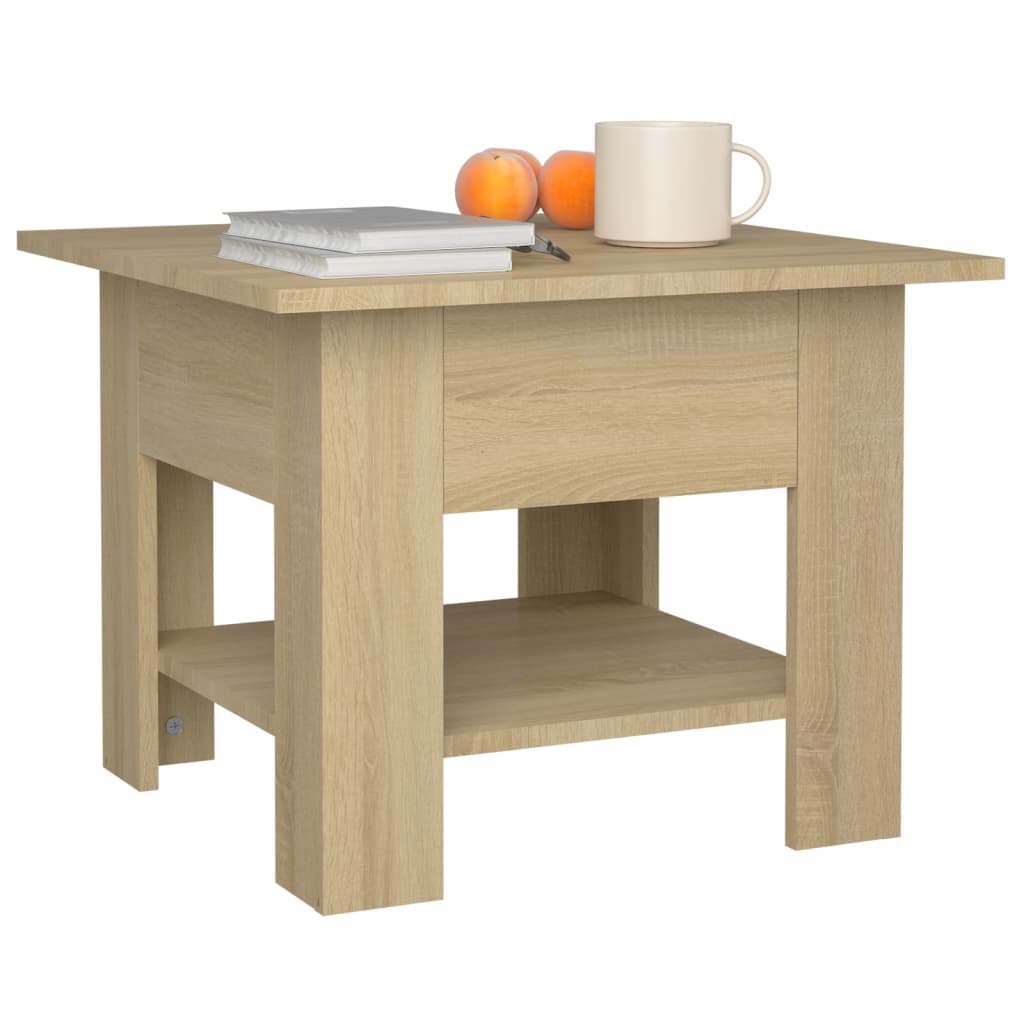 Tavolino da Salotto Rovere Sonoma 55x55x42 cm in Truciolato