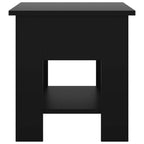 Tavolino da Salotto Nero 40x40x42 cm in Legno Multistrato