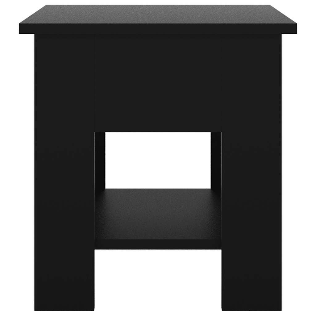 Tavolino da Salotto Nero 40x40x42 cm in Legno Multistrato