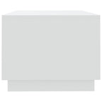 Tavolino da Salotto Bianco 102x55x43 cm in Truciolato