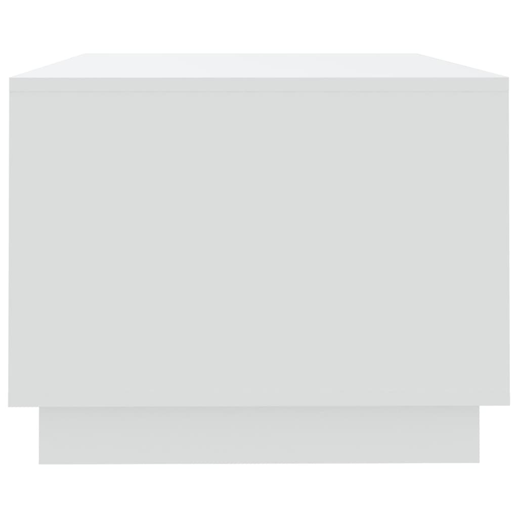 Tavolino da Salotto Bianco 102x55x43 cm in Truciolato