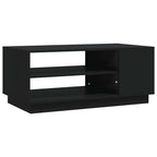 Tavolino da Salotto Nero 102x55x43 cm in Truciolato