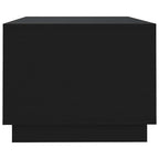Tavolino da Salotto Nero 102x55x43 cm in Truciolato