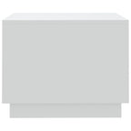 Tavolino da Salotto Bianco 55x55x43 cm in Truciolato