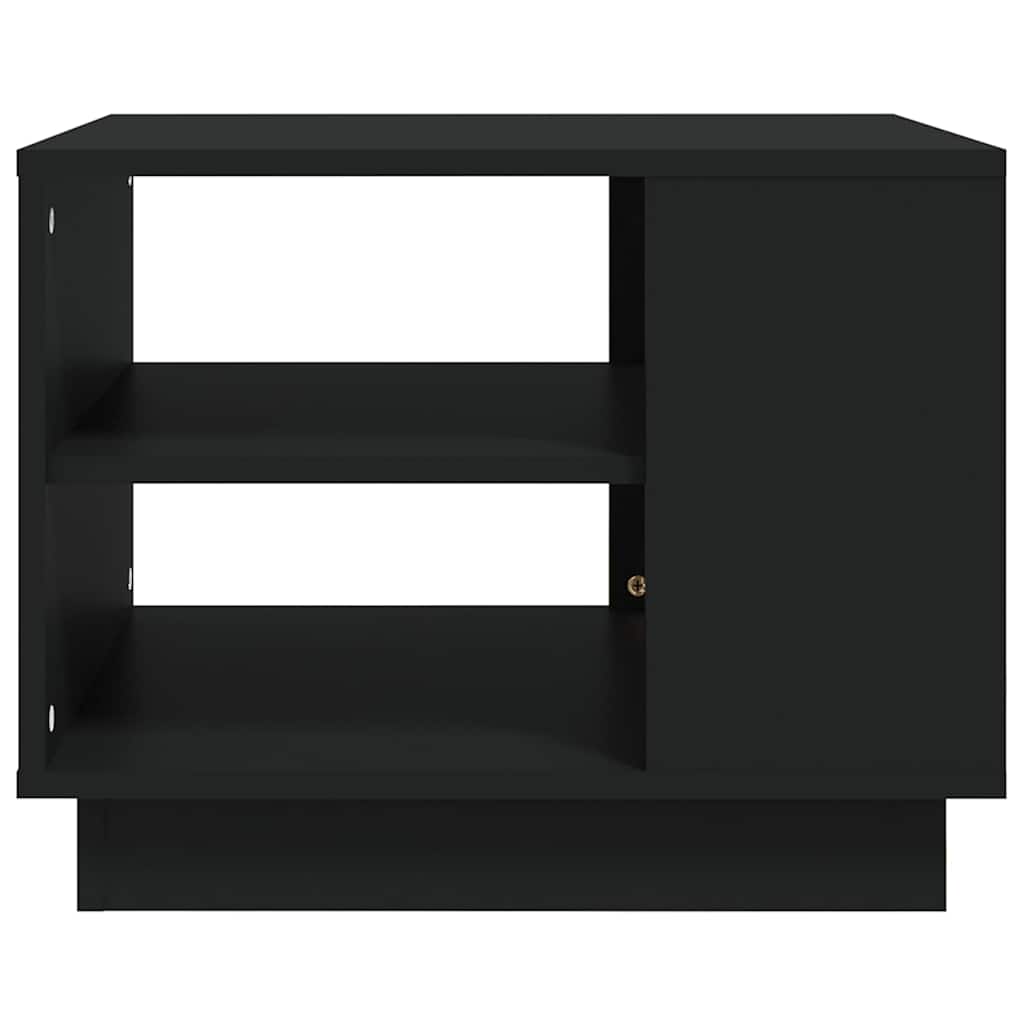 Tavolino da Salotto Nero 55x55x43 cm in Truciolato
