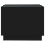 Tavolino da Salotto Nero 55x55x43 cm in Truciolato