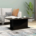 Tavolino da Salotto Nero 102x55,5x40 cm in Truciolato