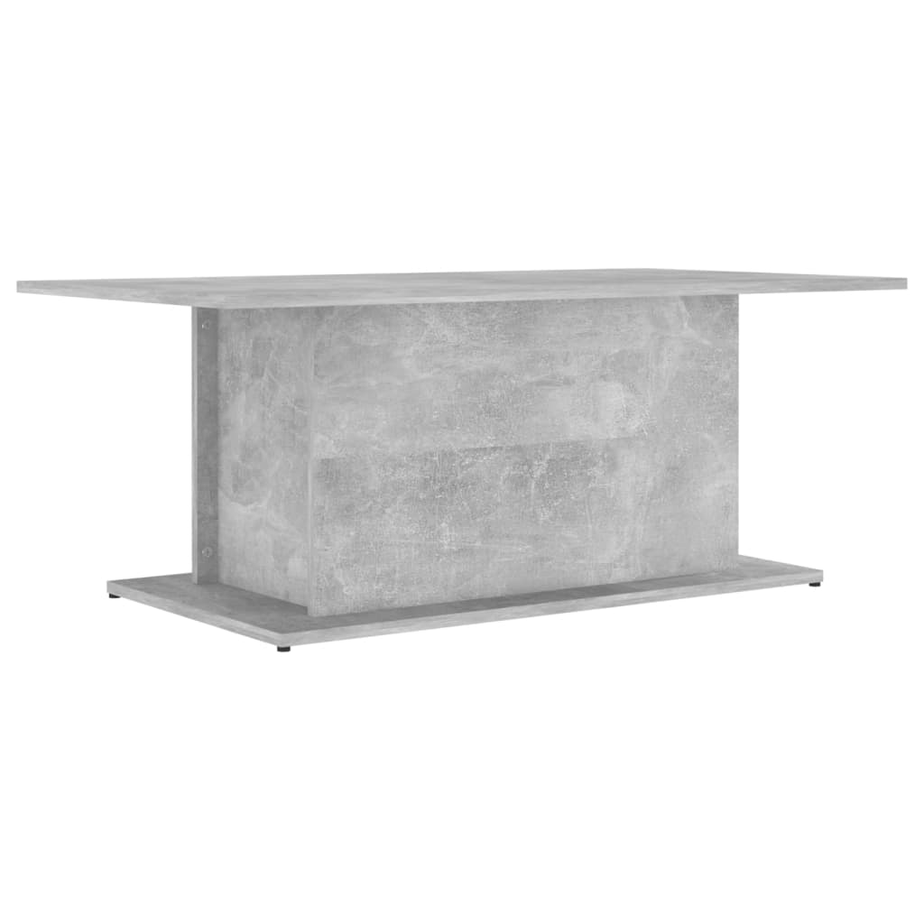 Tavolino da Salotto Grigio Cemento 102x55,5x40 cm in Truciolato