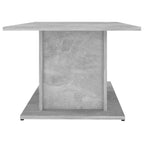 Tavolino da Salotto Grigio Cemento 102x55,5x40 cm in Truciolato
