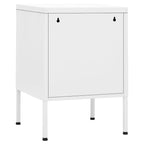 Comodini 2 pz Bianchi 35x35x51 cm in Acciaio