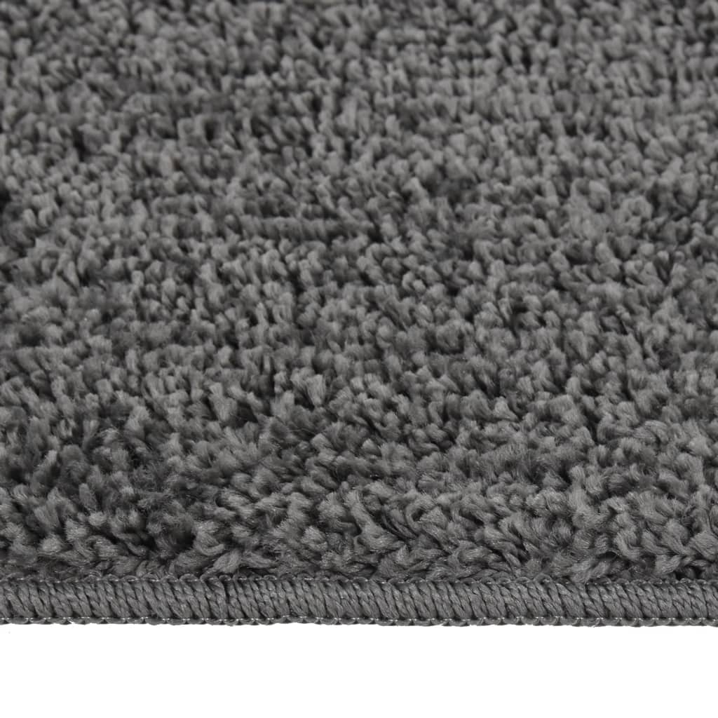 Tappeto Shaggy Grigio Scuro 120x170 cm Antiscivolo