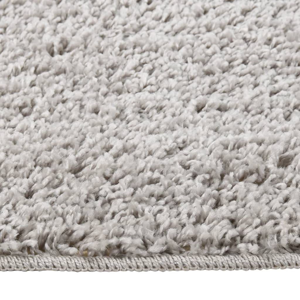 Tappeto Shaggy Grigio Chiaro 80x150 cm Antiscivolo