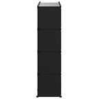 Organizzatore Portaoggetti con 12 Cubi Nero in PP