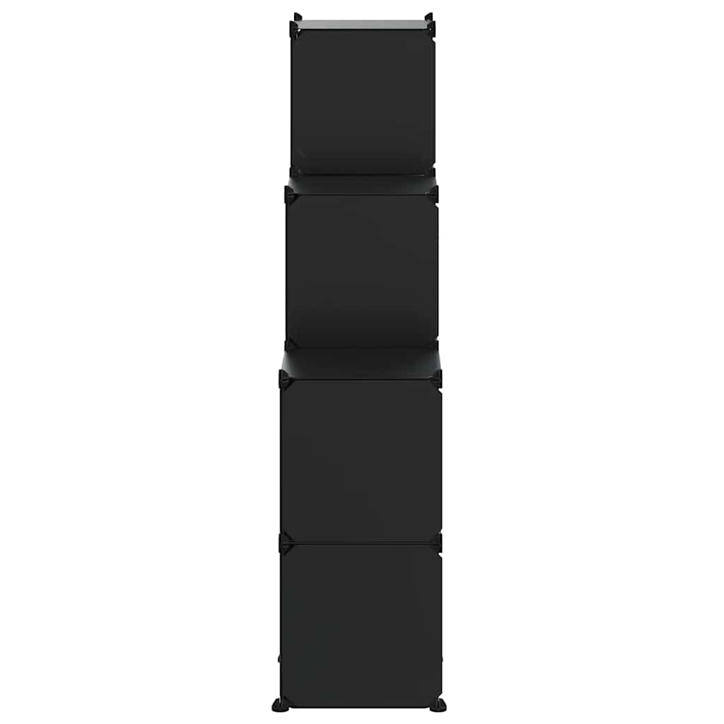 Organizzatore Portaoggetti con 9 Cubi Nero in PP