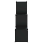 Organizzatore Portaoggetti con 6 Cubi Nero in PP