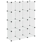 Organizzatore Portaoggetti con 12 Cubi Trasparenti in PP