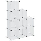 Organizzatore Portaoggetti con 9 Cubi Trasparenti in PP