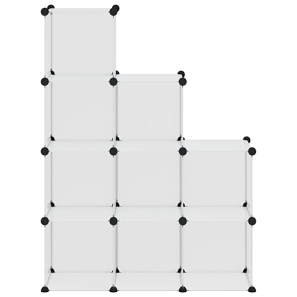Organizzatore Portaoggetti con 9 Cubi Trasparenti in PP