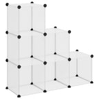 Organizzatore Portaoggetti con 6 Cubi Trasparenti in PP