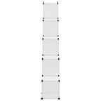 Contenitore Cubo Portaoggetti con 15 Cubi e Ante Trasparente PP