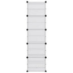 Scarpiera Trasparente 44x31,5x153,5 cm in PP
