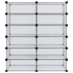 Scarpiera Trasparente 94,5x36,5x106 cm in PP
