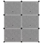 Scarpiera Nera 84,5x31x93,5 cm in PP