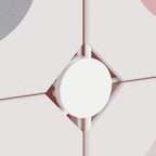 Scaffale Portaoggetti per Bambini con 6 Cubi Rosa in PP