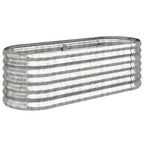 Letto Giardino Acciaio Zincato 114x40x36cm Argento