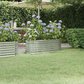 Letto Giardino Acciaio Zincato 114x40x36cm Argento