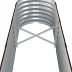 Letto Giardino Acciaio Zincato 260x40x36cm Marrone