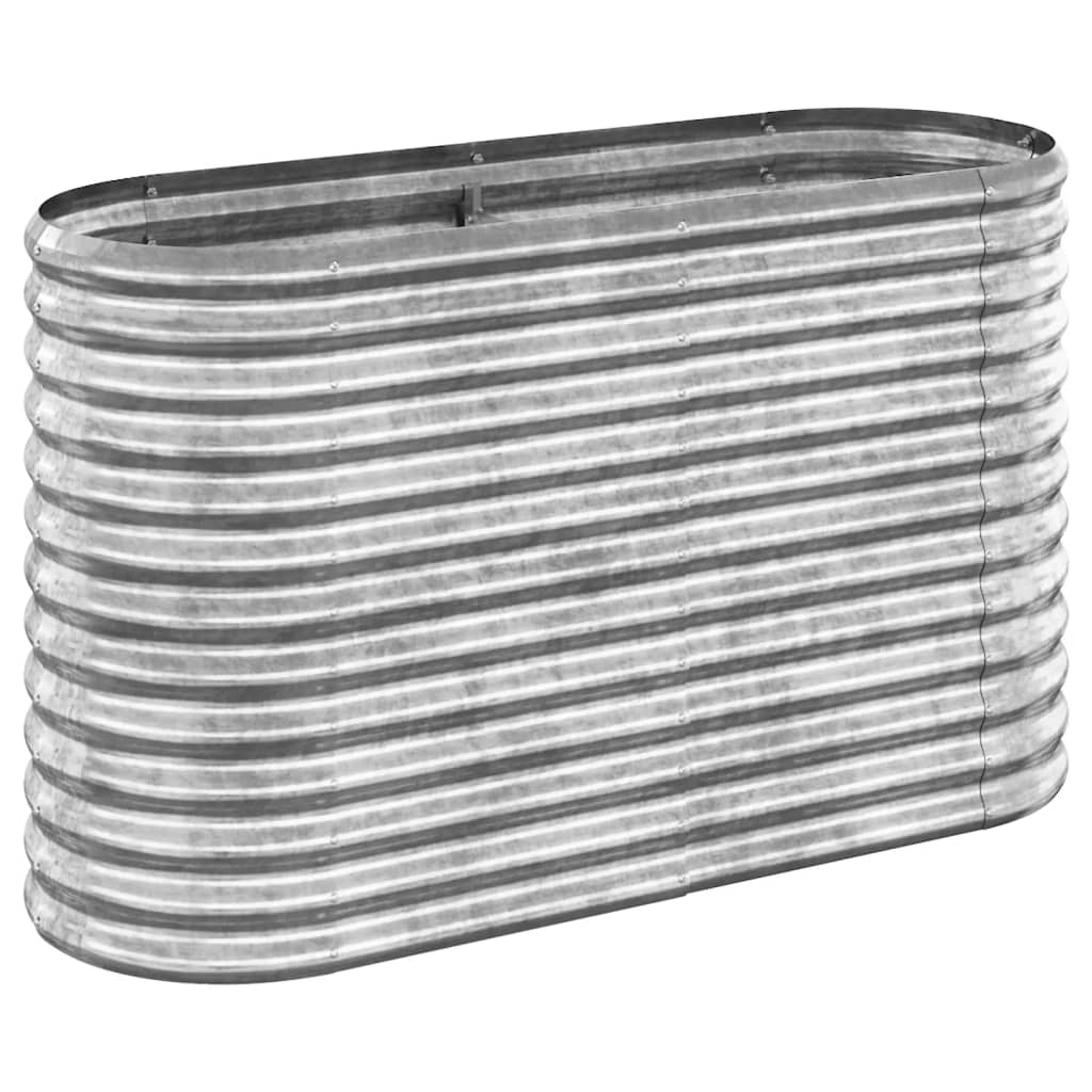 Letto Giardino Acciaio Zincato 114x40x68cm Argento