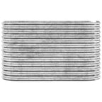 Letto Giardino Acciaio Zincato 114x40x68cm Argento