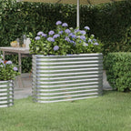 Letto Giardino Acciaio Zincato 114x40x68cm Argento