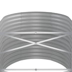 Letto da Giardino in Acciaio Zincato 152x80x68 cm Antracite